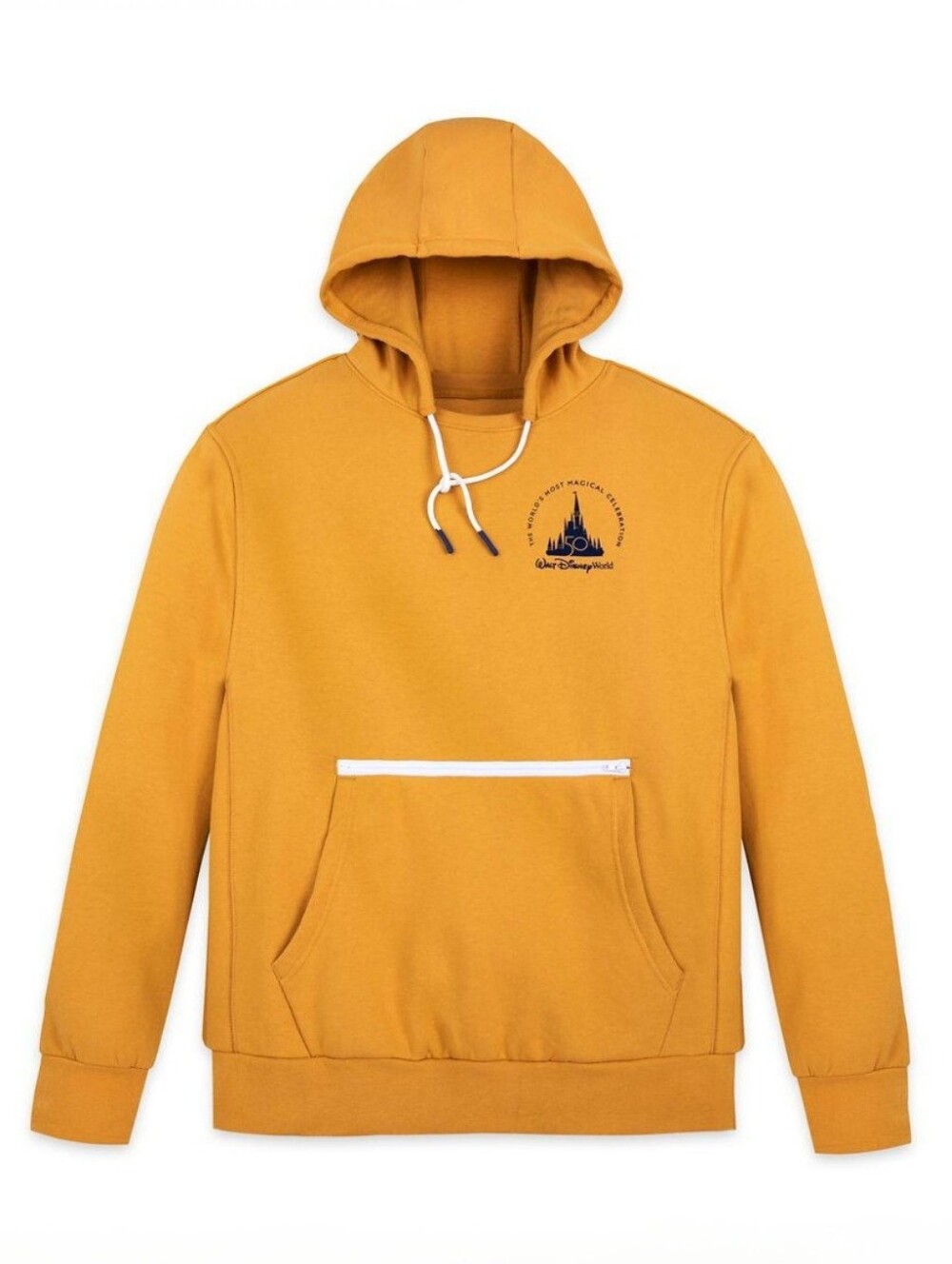 Walt Disney World Mickey Mouse 50th Anniversary Hooded Sweatshirt Yellow L